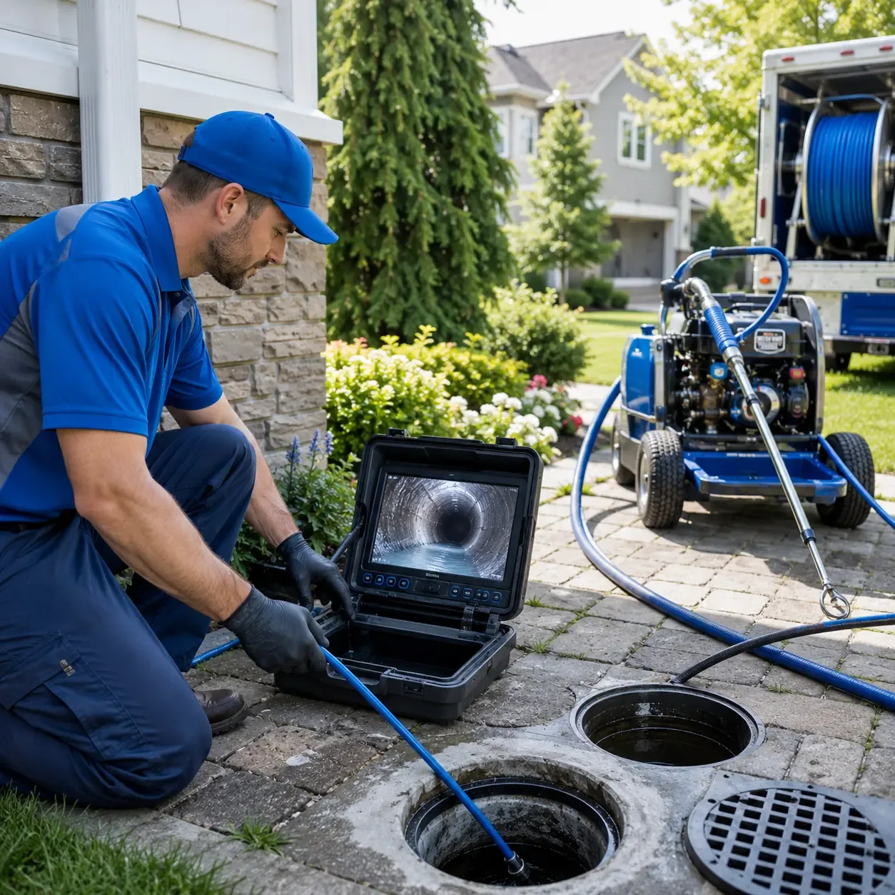 Outdoor drain cleaning professionals serving Walshville, IL